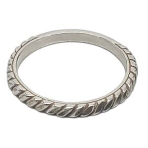 Carolyn Pollack Sterling Silver Diamond Cut Ring Band Size 9.25 #17109